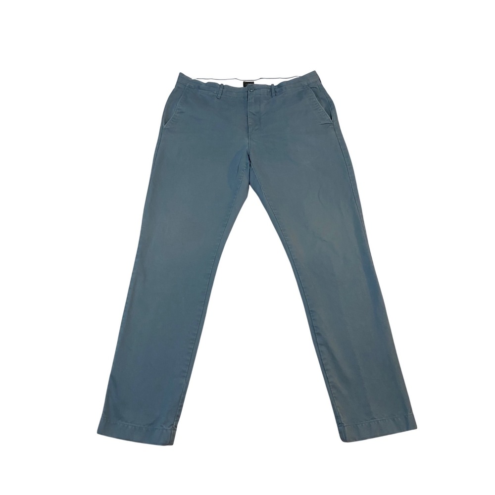 J.Crew Broken-In Chino Pants Mens 34x32 Blue Cotton Twill Style 19488